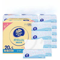 维达(Vinda)抽纸超韧面巾纸柔纸巾家用卫生纸擦手纸 细韧100抽20包
