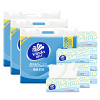 维达(Vinda)抽纸超韧面巾纸柔纸巾家用卫生纸擦手纸 细韧100抽 24包