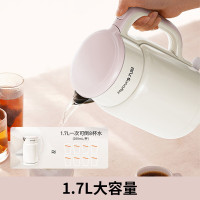 九阳(Joyoung)电水壶家用304不锈钢内胆双层壶体防烫优质温控开水煲烧水壶 1.7L[白色]K17FD-W6318