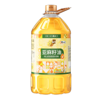 福临门 食用油 压榨一级亚麻籽油6.18L