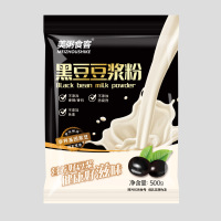 美粥食客原味豆浆粉500克早餐即食豆浆 黑豆豆浆粉(D4)