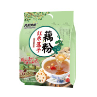 美粥食客 手提大袋小袋装500g藕粉红枣莲子藕粉羹 藕粉羹速溶颗粒500g