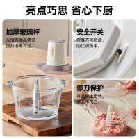 小熊(Bear)绞肉机家用碎肉机料理搅拌机 QSJ-E03B2绞肉机双刀款 [双刀配置] 2L