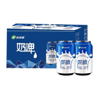 西域春新疆啤酒饮料乳酸菌风味牛奶饮品白桃味奶啤罐装 300ml*60罐