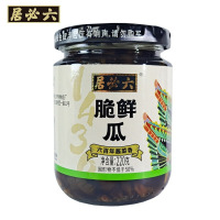 六必居酱菜素食小菜配粥面条脆鲜瓜220克/瓶