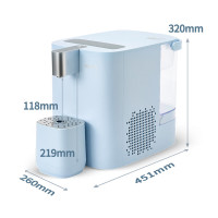 碧然德(BRITA)[孙颖莎推荐款]小立方净饮机 即热制冷直饮机调温 免安装台式净水器 冰川蓝 智能饮水机