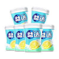 益达 木糖醇无糖口香糖 冰爽柠檬味56g*6瓶约240粒 休闲零食 口气清新