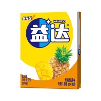 益达 木糖醇无糖口香糖 热带水果味32g/盒12片 清新口气 休闲零食糖果三瓶装