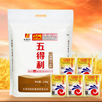 五得利[五得利面粉]七星雪晶小麦粉商用/家庭中筋通用粉5斤 七星雪晶5斤+5包[安琪]酵母