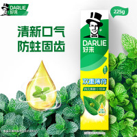 好来(DARLIE)(原黑人)双重薄荷牙膏持久清新口气防蛀固225g新旧包装随机