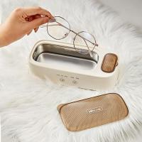 小熊(Bear)声波清洗机眼镜清洗机家用声波洗眼镜机清洁器自动清洗器眼镜美瞳清洗一机双仓+洁净美瞳+360°浸洗QXQ-