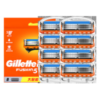 吉列Gillette锋速5刀片锋隐手动剃须刀五层刀片刮胡刀刀头 锋隐8刀头不含刀架