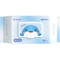 米奇喵幸运女神系列80抽-超大包湿厕纸私处抑菌护理湿巾擦屁股厕所纸巾3包装