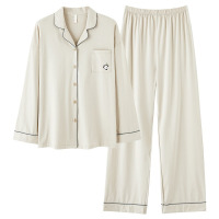 米奇喵[抗菌新疆棉]秋冬季新款长袖纯棉情侣睡衣女士家居服