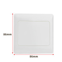 玛仕福 86型空白面板 白盖板二合一面板开关插座白板加厚面板白色(10个/包)