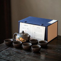 华普思茶具凤鸣遇热变色紫砂壶手工龙凤呈祥大号茶壶泡茶壶 变色凤鸣西施壶一壶六杯+礼盒