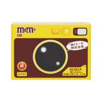 M&M's 巧克力豆13.5g相机礼盒135g 牛奶花生巧克力混合口味儿童玩趣零食伴手礼物