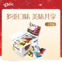 德芙什锦三种口味巧克力 盒装222g 休闲零食 糖果 生日礼物 2盒装