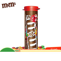 M&M’s牛奶巧克力豆30.6g筒装休闲零食儿童礼物m豆瓶装巧克力圣诞 30.6g M豆牛奶巧克力豆单筒