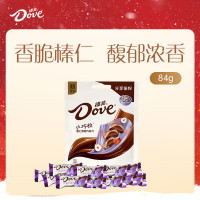 德芙 榛仁果粒巧克力 袋装84g 休闲儿童零食 糖果 生日礼物 送礼 2袋装
