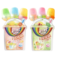 箭牌彩虹糖特调54g棒棒糖酸甜缤纷新品高颜值儿童糖果水果味休闲零食 缤纷水果味*4袋+满杯果茶味*4袋