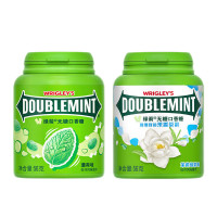 绿箭口香糖原味薄荷约40粒装绿茶味清新口气办公室零食糖果 原味1瓶+茉莉绿茶味1瓶