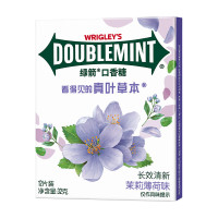 绿箭 口香糖 茉莉薄荷味 12片32g/盒 接吻糖 清新口气 休闲零食糖果 茉莉薄荷*5盒