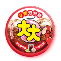 绿箭 大大泡泡糖不卷只吹青柠可乐味约22g 儿童零食糖果 口气清新糖 6盒装