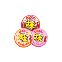 绿箭 大大泡泡糖不卷只吹 约22g 儿童零食糖果 口气清新糖 橙子味*1+青柠可乐味*1+草莓味*1