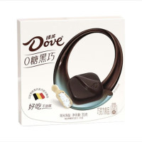 德芙巧克力零糖黑巧海盐味35g盒装独立包装网红婚庆小吃休闲零食 德芙0糖黑巧海盐味 35g[3盒]