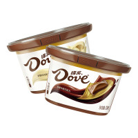 德芙(Dove)巧克力碗装休闲食品儿童充饥解馋零食糖果520情人节礼物生日礼品 丝滑牛奶+奶香白巧碗装468g