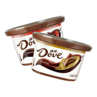 德芙(Dove)巧克力碗装休闲食品儿童充饥解馋零食糖果520情人节礼物生日礼品 香浓黑巧+丝滑牛奶碗装468g