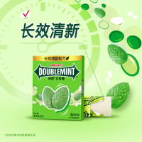 绿箭 口香糖 原味薄荷味 12片32g/盒 接吻糖 口气清新糖 休闲零食糖果 薄荷味*5包