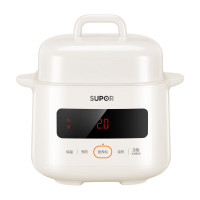 苏泊尔电炖锅炖汤电炖盅1L 小型家用煲汤锅隔水炖24H智能预约宝宝粥婴儿辅食 DZ10YC866A 1L