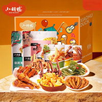 小胡鸭 办公室零食大礼包 鸭脖鸭翅鸭锁骨鸭爪海带等真空便携装 小胡鸭啃定吖1317g