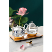 金灶(KAMJOVE)底部全自动上水电热水壶烧水保温一体机全自动恒温 H9 香槟金[20x37cm] 1个