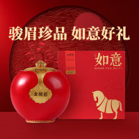 八马茶业 如意 红茶金骏眉/白茶寿眉/冰岛普洱/六堡茶 茶叶 陶瓷罐礼盒装 [武夷红茶金骏眉]200g