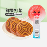 来伊份萌萌卷双色山楂卷山楂棒棒糖双色零食怀旧办公室解馋零食下午茶 山楂卷30g*5