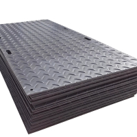 高分子聚乙烯路基板电厂车间维修防滑板塑料防滑板路面保护垫抗压4米*2米*20毫米 十张