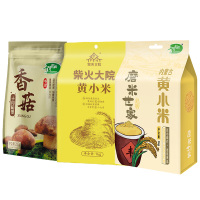 十月稻田双黄小米+香菇食材组合