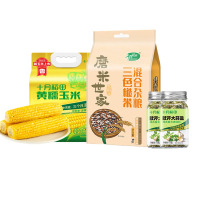 十月稻田三色糙米+欧芹大蒜盐+黄糯玉米组合