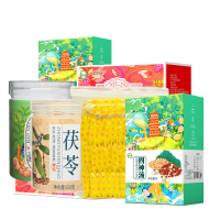 鹤来香黄芪四神汤茯苓元气四宝茶金丝皇菊组合