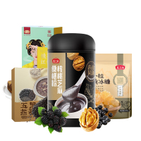 燕之坊核桃芝麻桑椹粉+五黑燕麦片+红糖+黄冰糖