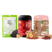 燕之坊有机豆浆料+有机黑芝麻粉+有机红豆薏米粉