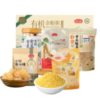 燕之坊有机21日杂粮粥+有机雪花银耳+有机贡玉香莲+有机黄小米+小粒黄冰糖+有机玛瑙红小豆