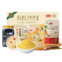 燕之坊有机每日养生粥+有机珍贡黑米+有机玛瑙红小豆+有机雪花银耳+有机黄小米