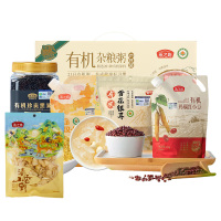 燕之坊有机21日杂粮粥+有机珍贡黑米+有机玛瑙红小豆+有机黄小米+霍山百合+有机雪花银耳