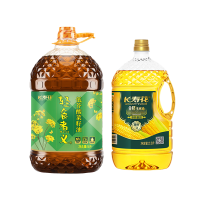 长寿花金胚玉米油2.5L + 低芥酸浓香菜籽油5L