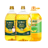 长寿花金胚玉米油1L + 金胚玉米油2.5L + 一级大豆油5L