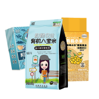 溢田和粮三十日粥礼盒75g*30袋/盒+溢小妹系列有机八宝米1kg+有机小米(简)490g